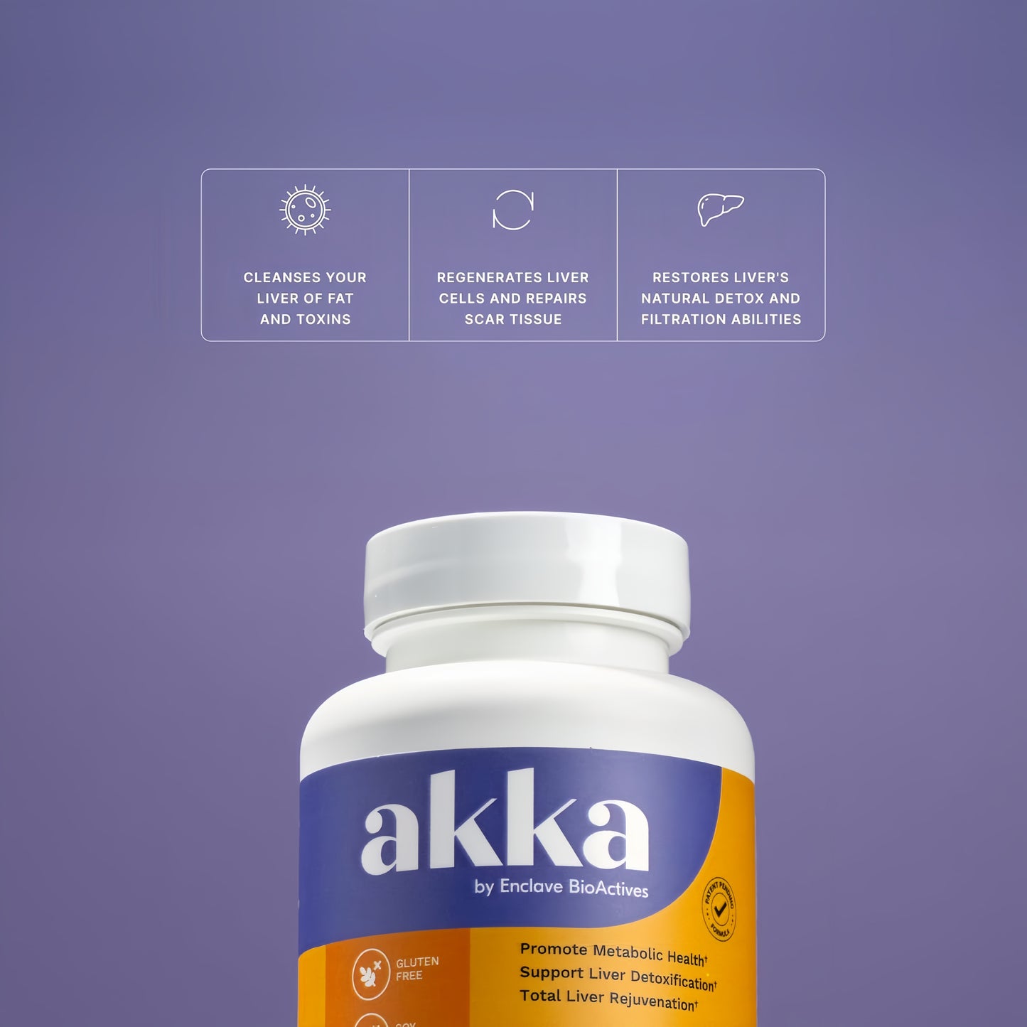 AKKA Akkermansia Probiotic, Liver Cleanse, Detox & Repair, Non-GMO, 60 Caps | Liver health support for energy, digestion & metabolism with akkermansia muciniphila. Gluten-free.