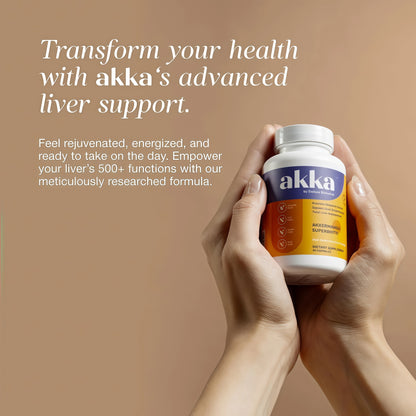 AKKA Akkermansia Probiotic, Liver Cleanse, Detox & Repair, Non-GMO, 60 Caps | Liver health support for energy, digestion & metabolism with akkermansia muciniphila. Gluten-free.